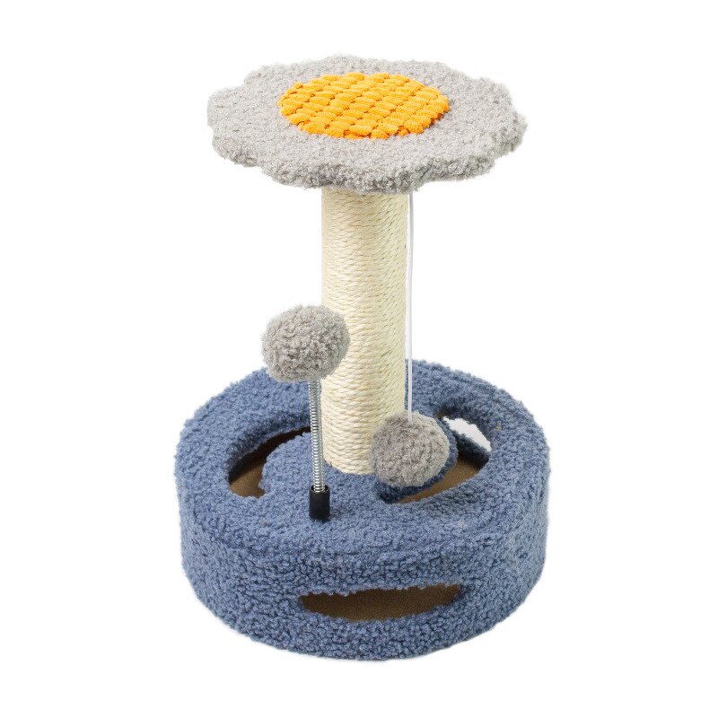 Cat Climbing Frame Manufacturer - Cute Creative Sun Flower Design Scratching Board Small Cat Tree