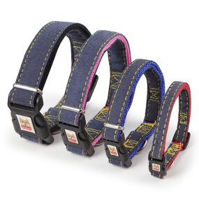 Dog Collar Manufacturer - Eco-Friendly Hot Selling Denim Soft and Adjustable for Cat Dog