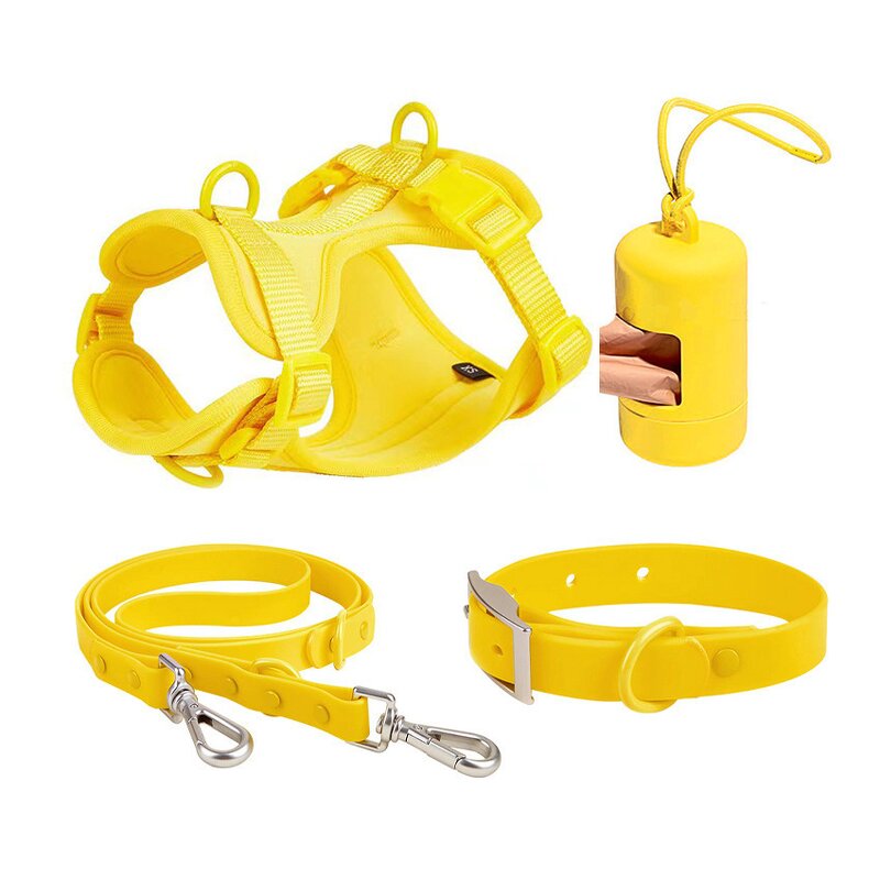 Pet Collars Set Manufacturer - Waterproof Adjustable Dog Harness with Custom Dog Leash