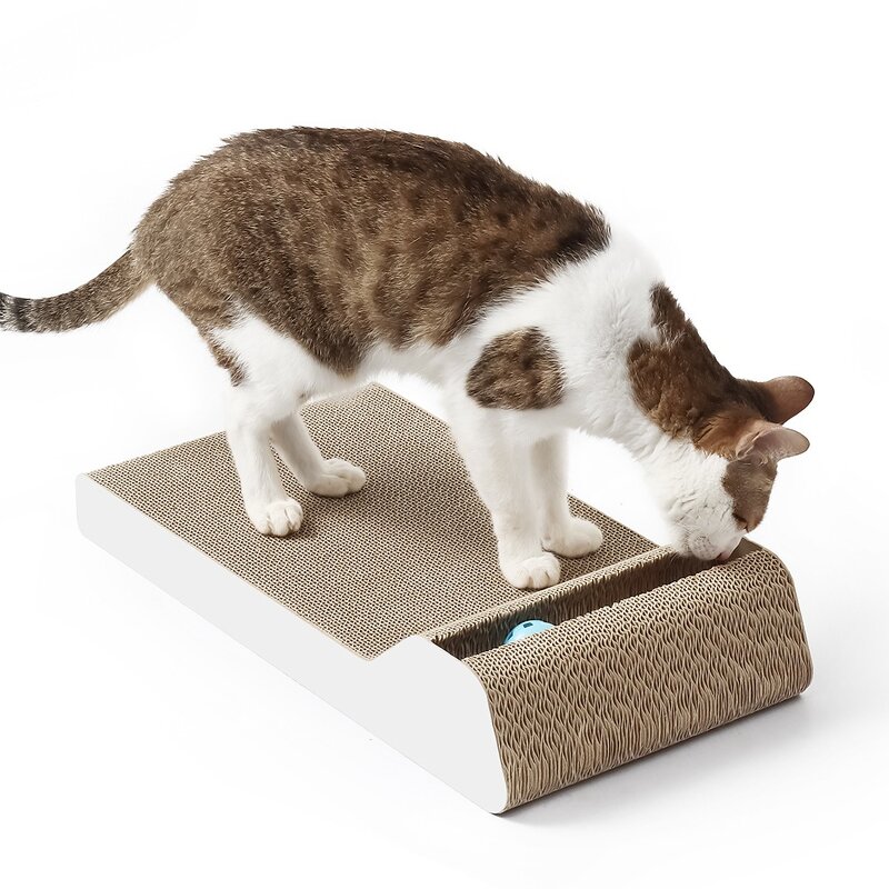 Cat Scratch Board Manufacturer - Customization Interactive Corrugated Cardboard Pad Scratcher for Kitten