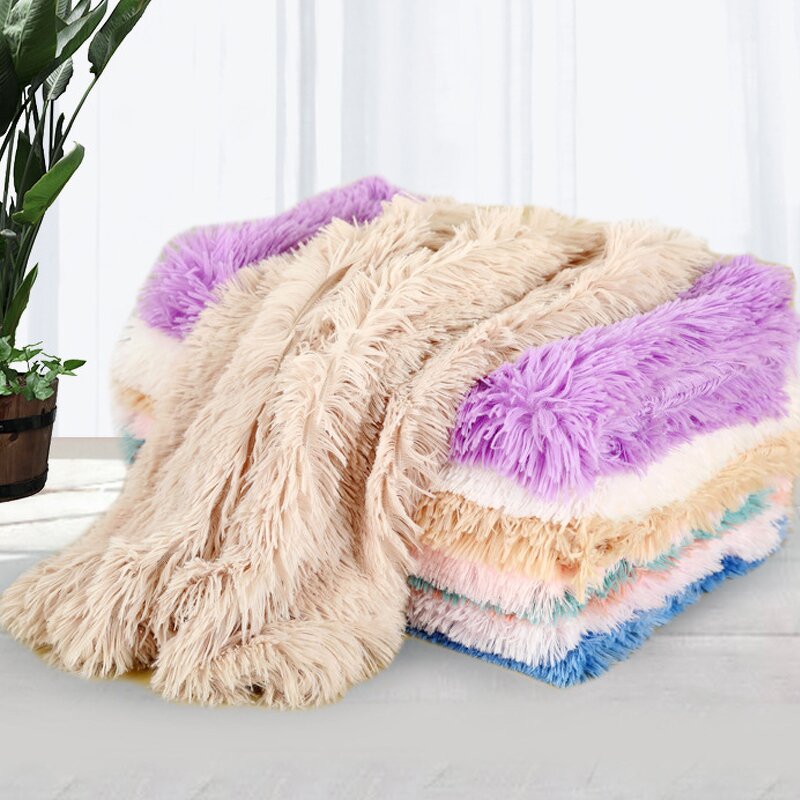 Pet Blanket Manufacturer - All Seasons Long Plush Warm Super Soft Extra Warm Cat Dog Sleep Mat