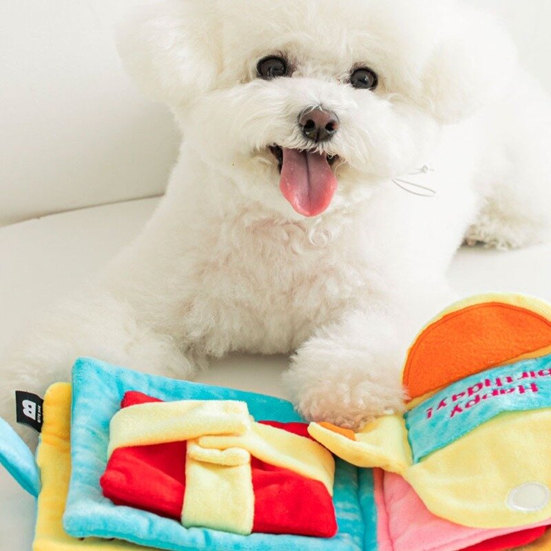 Dog Toy Manufacturer - New Design Interactive Durable Treat Dispensing Hide and Seek Puzzle Book Birthday Toy