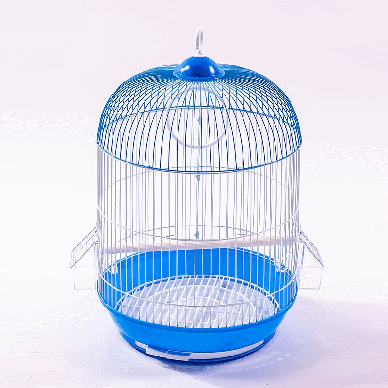 Birdcage Manufacturer - Portable Villa Enhanced Electroplating Gold Round for Sale