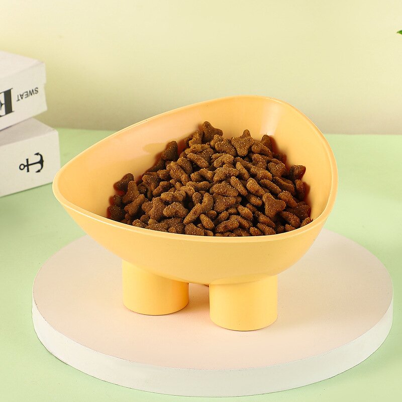 Pet Bowl Manufacturer - Macaron 15° Protective Neck Anti-Knock Over Cat Food Bowl