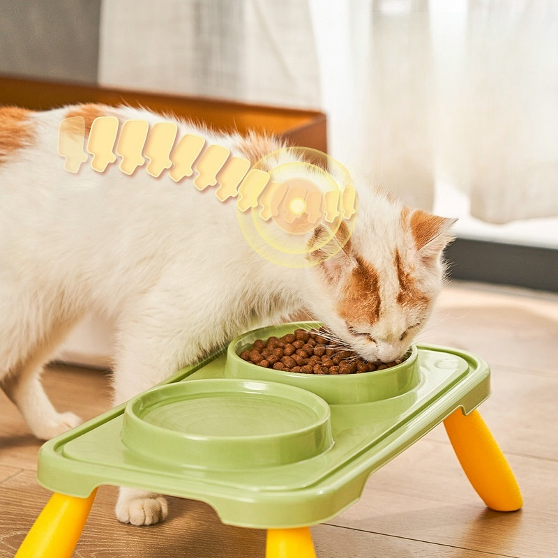 Pet Feeder Bowl Manufacturer - Customizes Logo Integrated Dog Double Bowls Cat Bowls