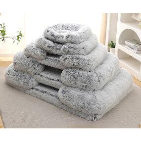 Orthopedic Dog Bed Manufacturer - Rectangle Faux Fur Pet Cushion with Removable Washable Cover