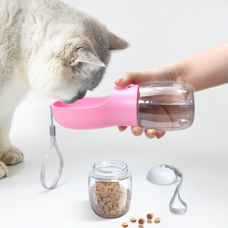 Pet Food Feeder Manufacturer - Multi Functional Portable Dog Drinking Water Bottle Food Container