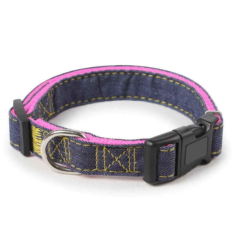 Dog Collar Manufacturer - Eco-Friendly Hot Selling Denim Soft and Adjustable for Cat Dog