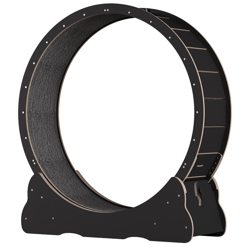Cat Treadmill Manufacturer - Wooden Circle Track Climbing Frame Interactive Pet Tread Exercise Running Wheel