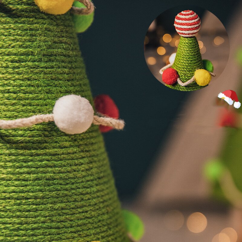 Cat Tree Tower Manufacturer - Christmas Scratch Board Sisal Toy Climbing Scratcher with Scratch Posts