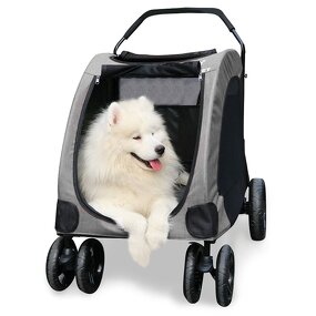 Pet Stroller Manufacturer - Multi-Function Cart Large Dog Carrier Bicycle Trailer for Giant Dog Injury Disability