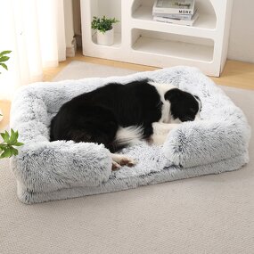 Pet Bed Manufacturer - Long Faux Fur Soft Luxury Plush Cushion for Cat Dog