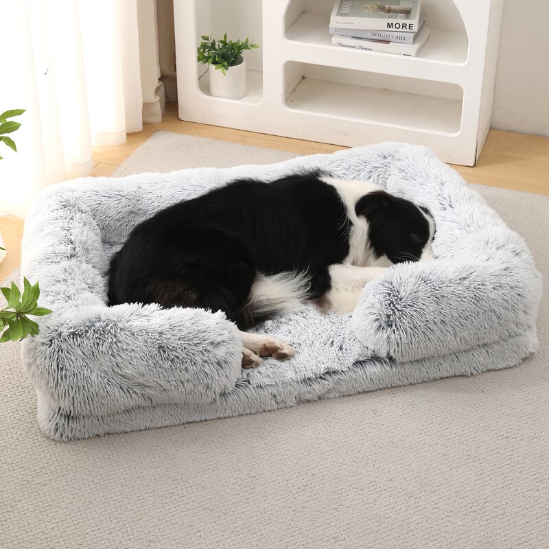 Pet Bed Manufacturer - Long Faux Fur Soft Luxury Plush Cushion for Cat Dog