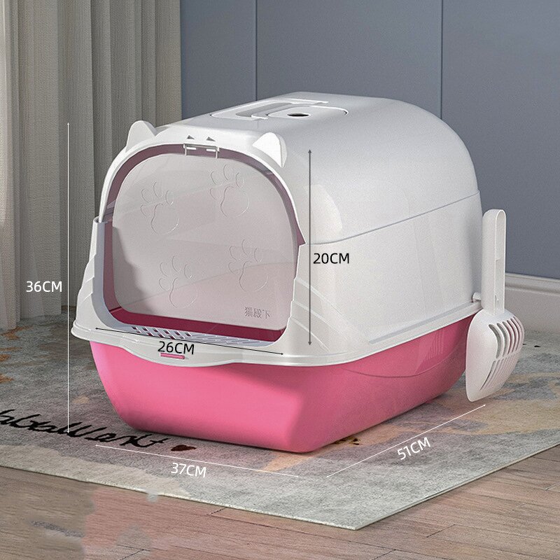 Cat Litter Box Manufacturer - Fully Enclosed Large Space Detachable Cat Toilet