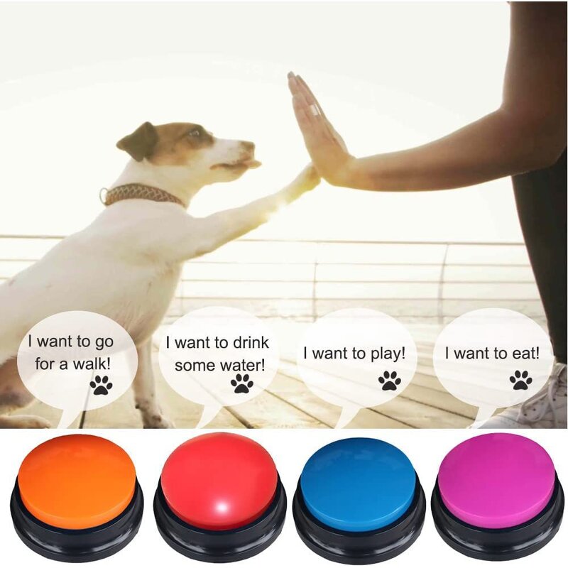 Dog Training Buttons Manufacturer - Custom Logo Recordable Talking Buttons for Dog Training