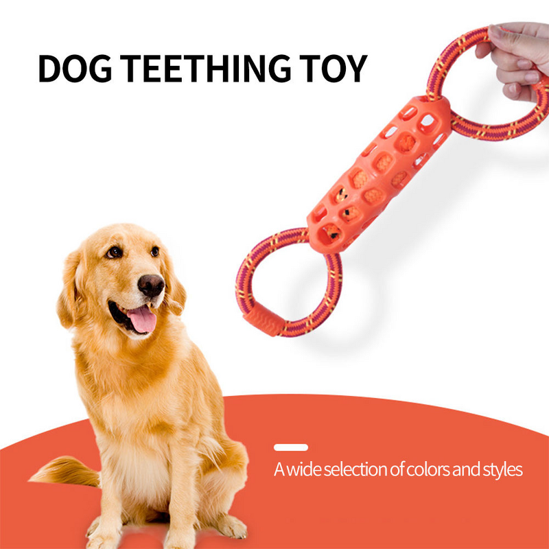Dog Rope Toy Manufacturer - TPR Teething Tug-of-war Interactive Squeak Chew Toy