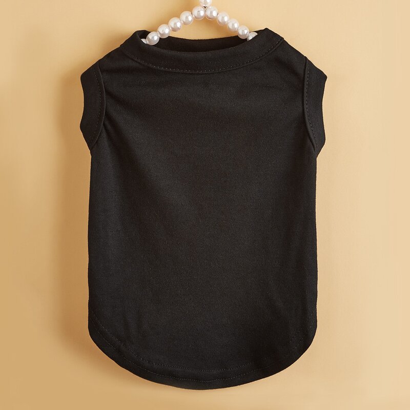 Pet Clothes Manufacturer - Summer Cheap Cotton Plain Color Blank Dog T Shirt