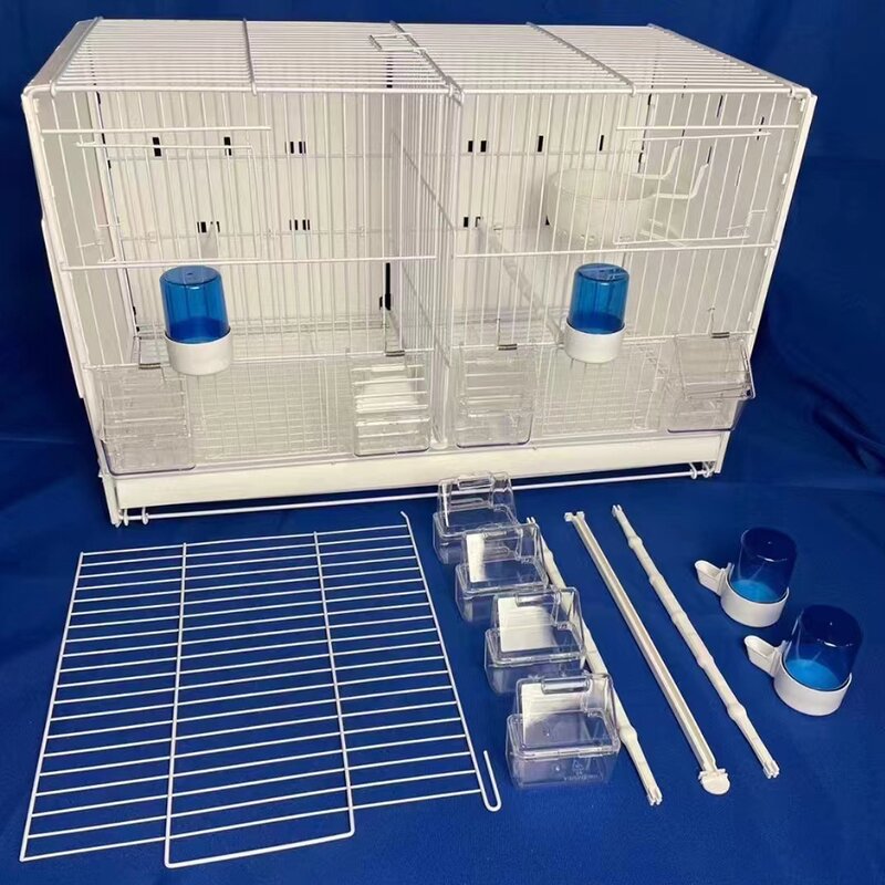 Bird Cage Manufacturer - Steel Wire Flight Stackable Crate with Plastic Tray for Pigeon Parrot