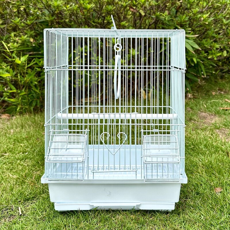 Birdcages Manufacturer - Modern Luxury Stainless Steel Iron with Simple Plastic Trays