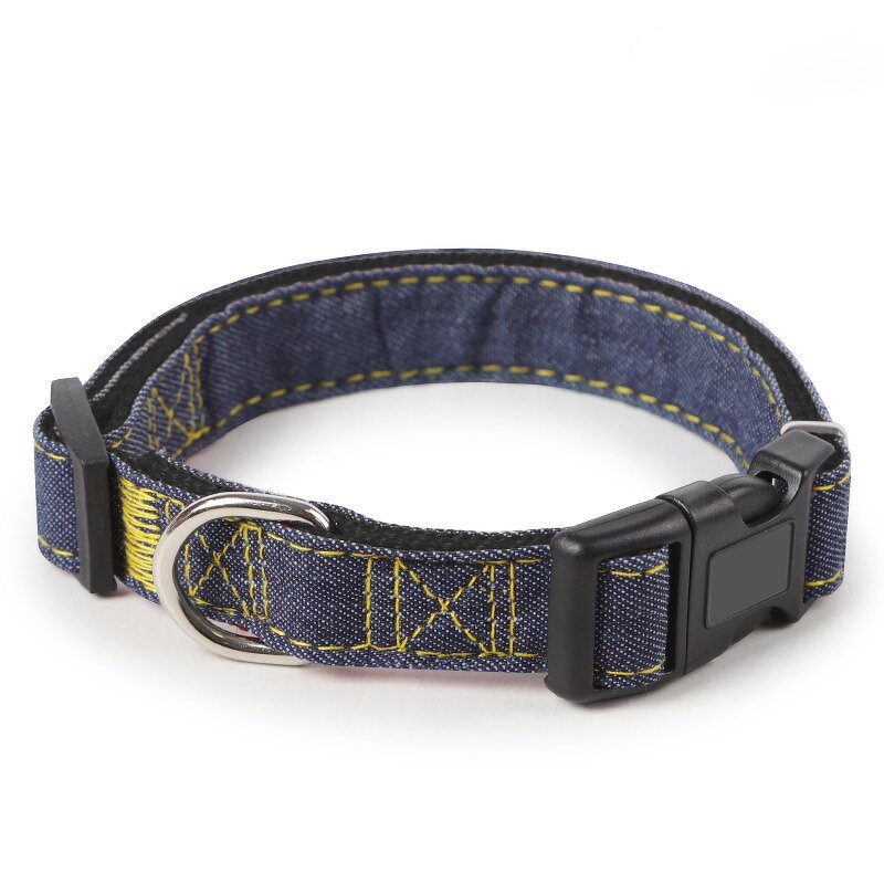 Dog Collar Manufacturer - Eco-Friendly Hot Selling Denim Soft and Adjustable for Cat Dog