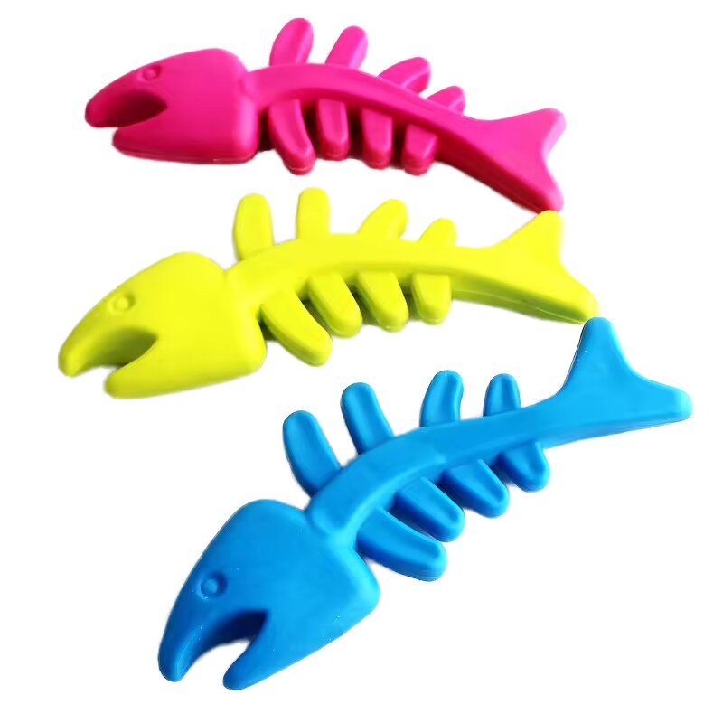 Pet Chew Toys Manufacturer - Fish Bone Shaped Squeaky for Cats Dogs