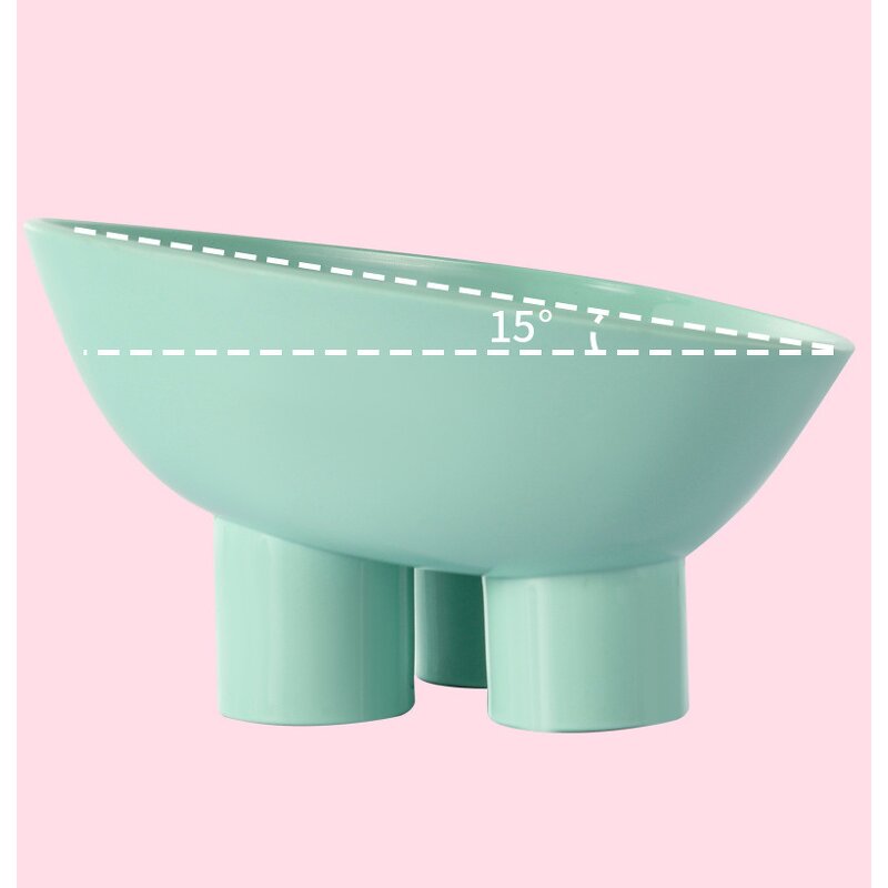 Pet Bowl Manufacturer - New Macaron Color Elevated Anti-knock Over Dog Cat Food Water Bowl