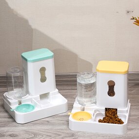 Automatic Pet Feeder Manufacturer - Large Capacity Dry Wet Separation Smart Feeder Water Dispenser with Bowl