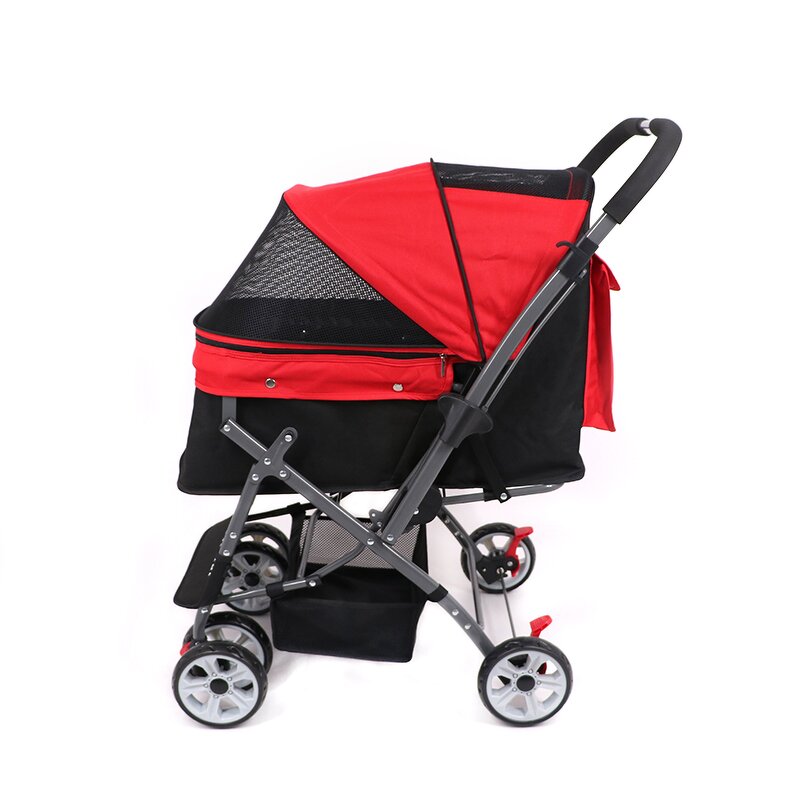 Pet Stroller Manufacturer - Newly Design 4 Wheel Multifunction Collapsible Two-way for Outdoor Travel Dogs