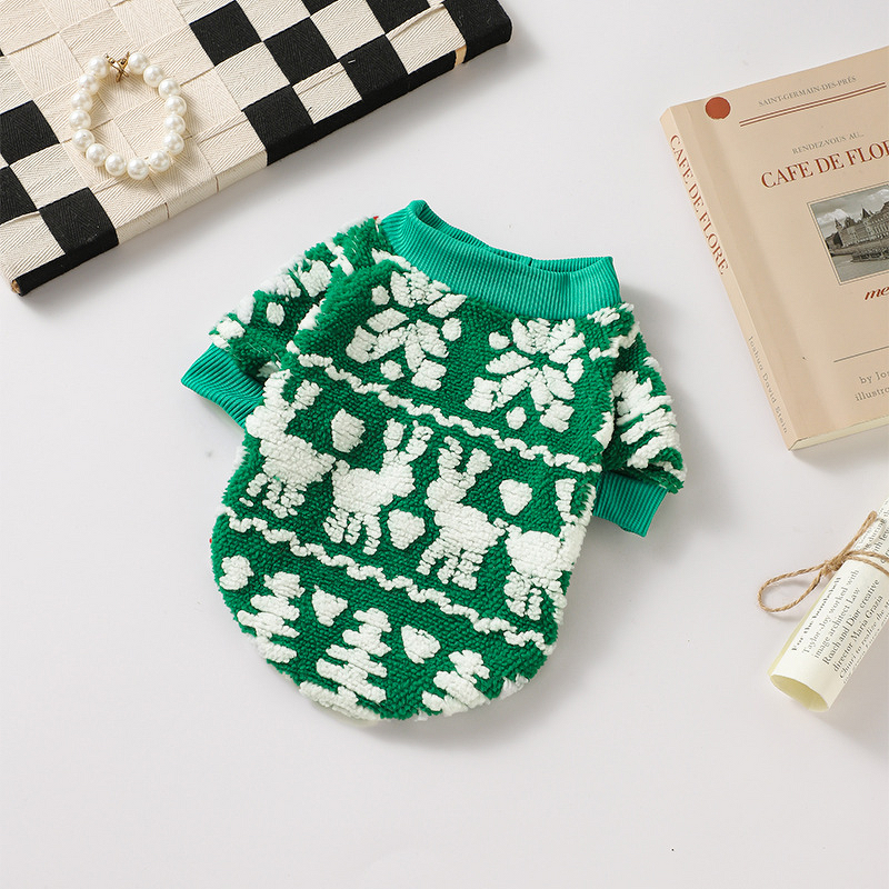 Dog Christmas Sweater Manufacturer - Red Green Pet Clothes