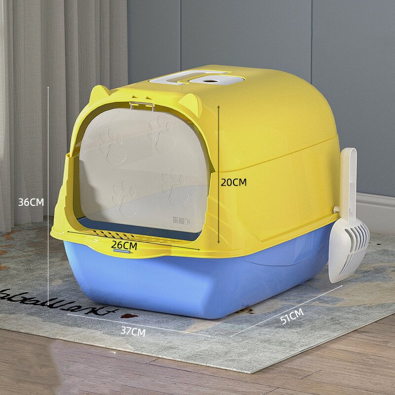 Cat Litter Box Manufacturer - Fully Enclosed Large Space Detachable Cat Toilet