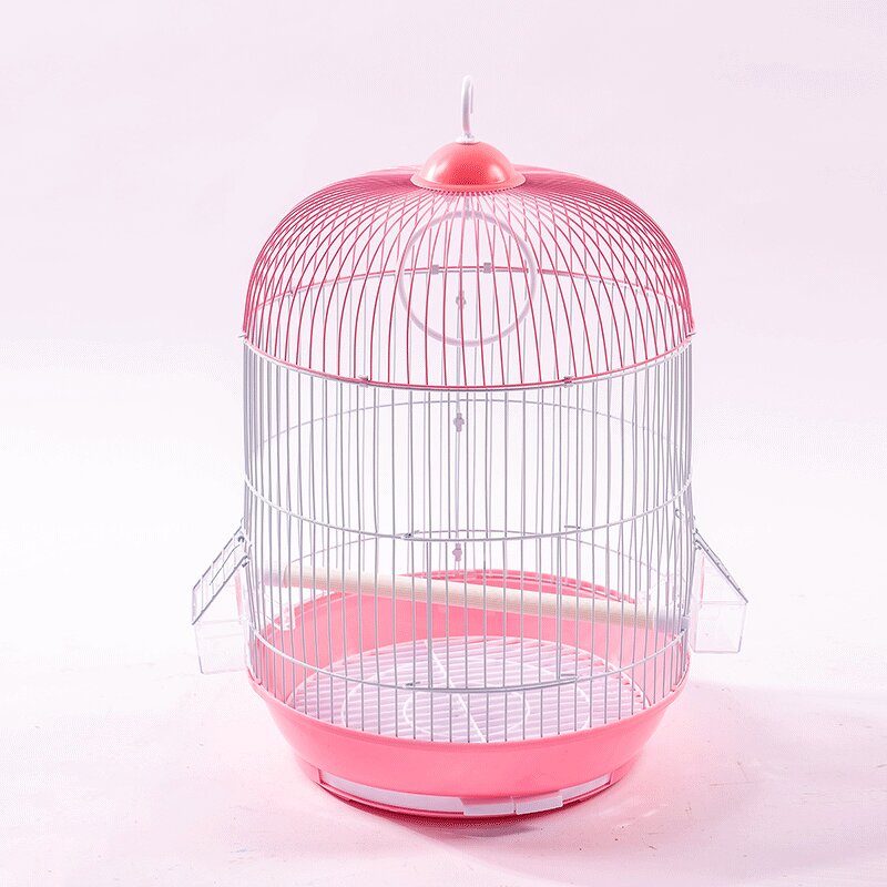 Birdcage Manufacturer - Portable Villa Enhanced Electroplating Gold Round for Sale