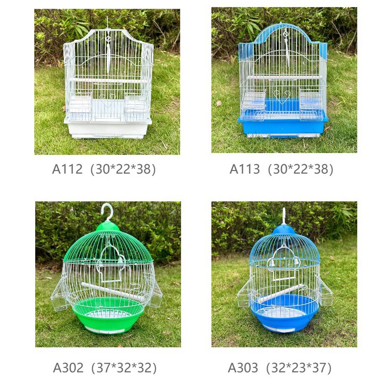 Birdcages Manufacturer - Modern Luxury Stainless Steel Iron with Simple Plastic Trays