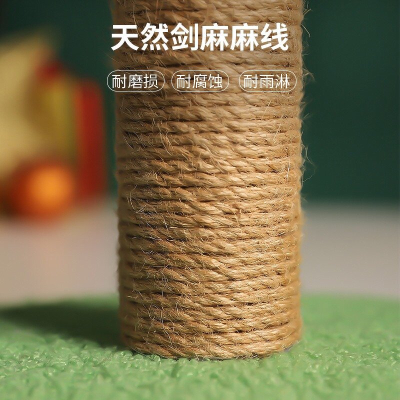 Cat Scratching Post Manufacturer - New Design Christmas Gift Small Green Sisal Cat Climbing Frame Tree Tower