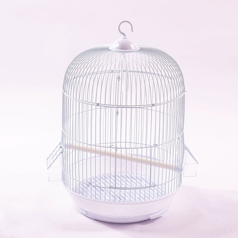 Birdcage Manufacturer - Portable Villa Enhanced Electroplating Gold Round for Sale