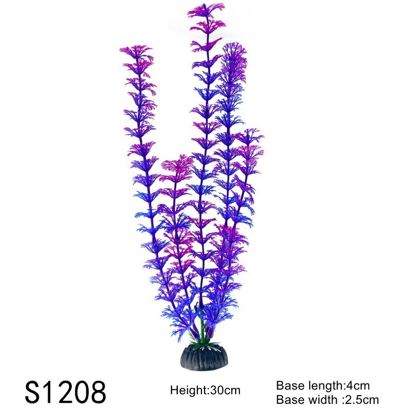 Aquarium Decoration Manufacturer - Hot Selling Plastic Simulation Grass Fish Tank with Seaweed Decoration