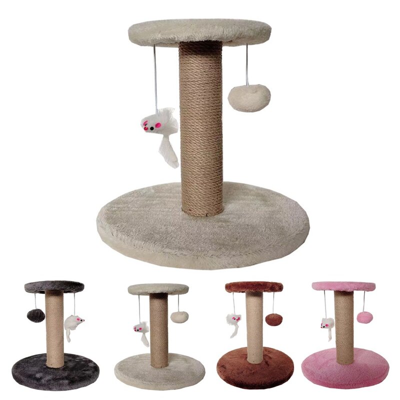 Cat Scratcher Tower Manufacturer - Luxury Sisal with Jumping Platform Hanging Ball Made Plush Material
