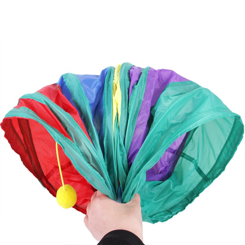 Drill Barrel Cat Toys Manufacturer - Suede Fleece Interactive Educational Collapsible Cat Tunnels