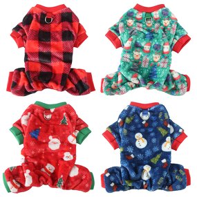 Pet Winter Clothes Manufacturer - Thickened High-elasticity Four-legged Christmas Dog Clothes