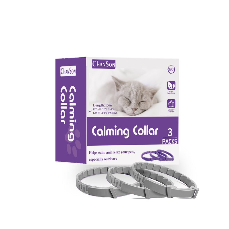 Pet Calming Collar Manufacturer - Customized Logo Pheromone Collar for Dogs Cats