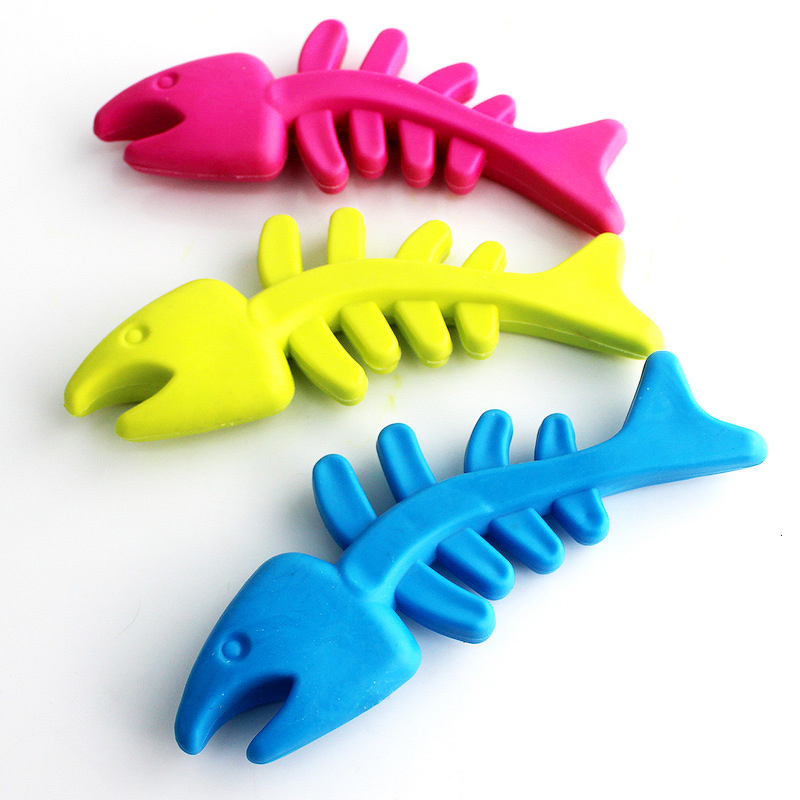 Pet Chew Toys Manufacturer - Fish Bone Shaped Squeaky for Cats Dogs