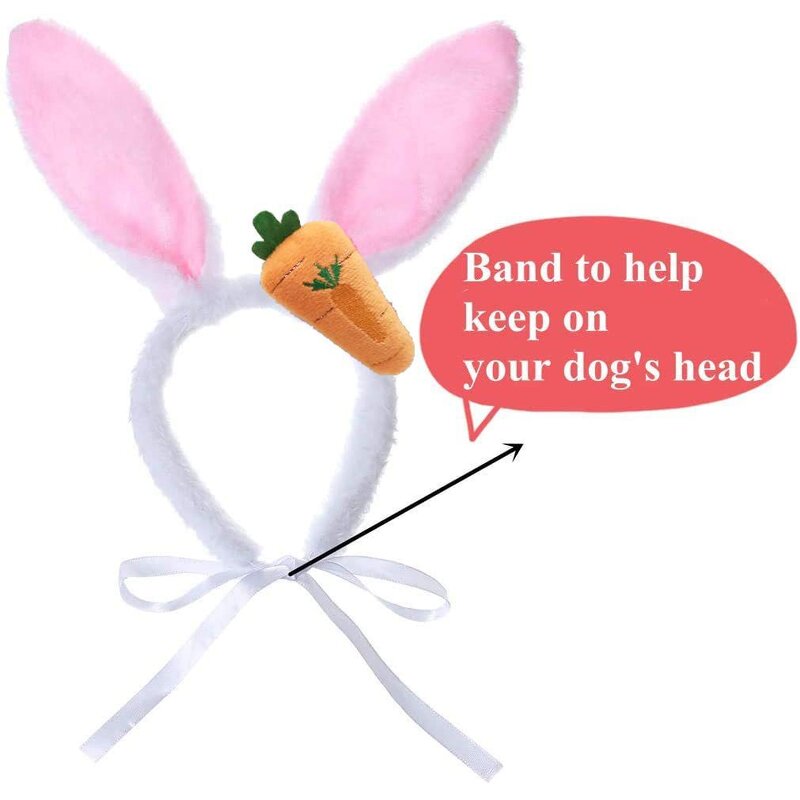 Pet Party Decoration Set Manufacturer - New Easter Dog Bandana Rabbit Headband Decoration Prop