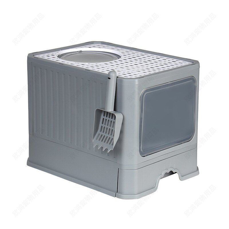 Cat Litter Box Manufacturer - Large Fully Enclosed Drawer-type Anti-splash Cat Toilet