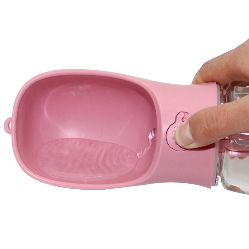 Dog Water Bottle Manufacturer - Portable 350ml 550ml Durable Plastic Outdoor Travel Food Drink Feeder