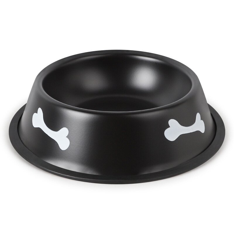Pet Bowl Manufacturer - Custom Logo Bone Printed Food Water Dish Stainless Steel for Dog Cat