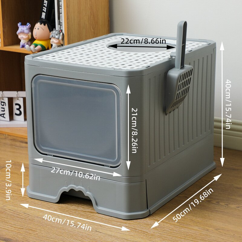 Cat Litter Box Manufacturer - Large Fully Enclosed Drawer-type Anti-splash Cat Toilet