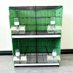 Bird Cage Manufacturer - 60*32*38cm Stackable Feeding Metal Wire Foldable for Canary Parrot