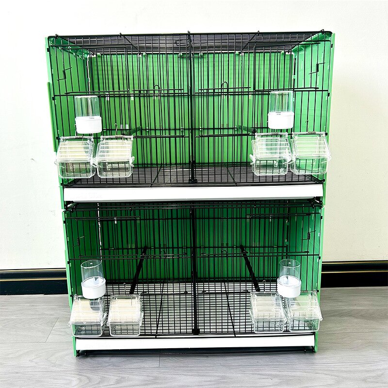 Bird Cage Manufacturer - 60*32*38cm Stackable Feeding Metal Wire Foldable for Canary Parrot