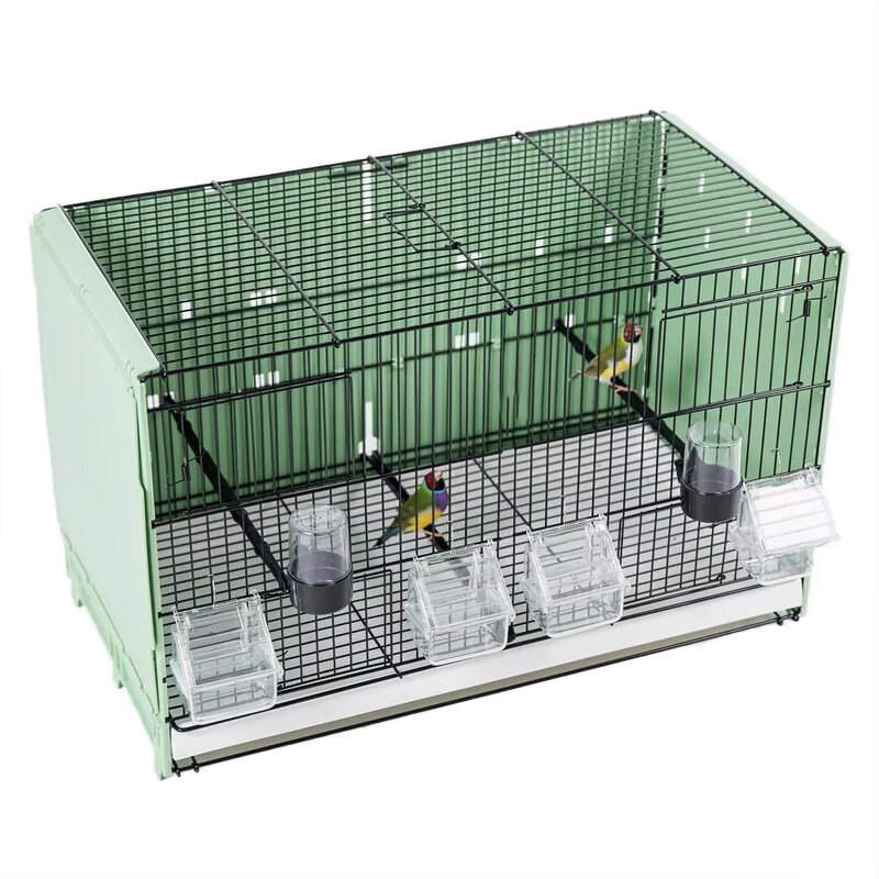 Bird Cage Manufacturer - Steel Wire Flight Stackable Crate with Plastic Tray for Pigeon Parrot