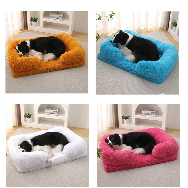 Orthopedic Dog Bed Manufacturer - Rectangle Faux Fur Pet Cushion with Removable Washable Cover