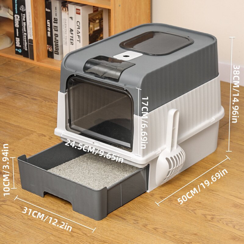 Cat Litter Box Manufacturer - Drawer-type Extra-large Fully Enclosed Anti-splash and Deodorizing